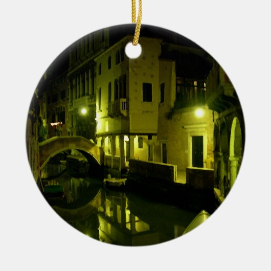 Nacht Venedig Keramikornament (Vorne)