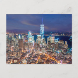 Nacht von Manhattan Postkarte