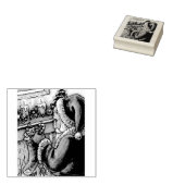NACHT VOR CHRISTMAS, SANTA RUBBER BRIEFMARKE GUMMISTEMPEL (Stempel)