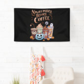Nacht vor Coffee Pumpkin Gewürz Halloween Banner (Insitu)