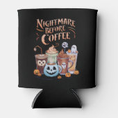 Nacht vor Coffee Pumpkin Gewürz Halloween Dosenkühler (Vorderseite)