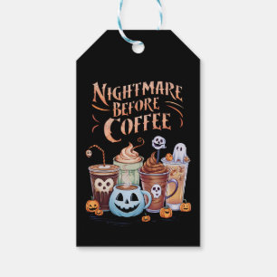 Nacht vor Coffee Pumpkin Gewürz Halloween Geschenkanhänger