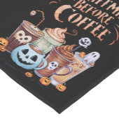 Nacht vor Coffee Pumpkin Gewürz Halloween Kurzer Tischläufer (Ecke)