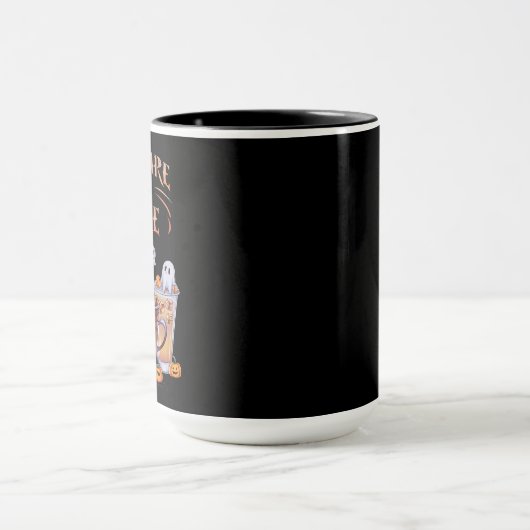 Nacht vor Coffee Pumpkin Gewürz Halloween Tasse (Zentrum)