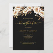 Nacht vor dem Schwarz-Gold-Probe Einladung (Vorderseite)