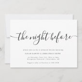 Nacht vor der modernen Probe Abendessen Einladung (Vorderseite)