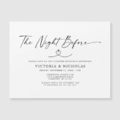 Nacht vor der Probe Abendessen Magnetkarte (Vorderseite)