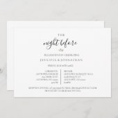 Nacht vor Kranz Probe Einladung (Vorne/Hinten)