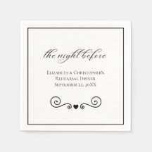 Nacht vor Minimalistischer Probe Abendessen