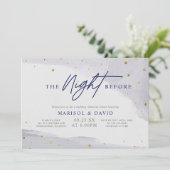 Nacht vor Probe Abendessen Einladung (Stehend Vorderseite)
