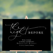 Nacht vor Probe Schwarzer Empfang Acrylschild (Neutral)