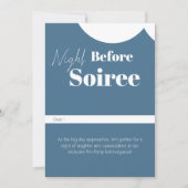 Nacht vor Soiree Pastel Blue Design Einladung (Vorderseite)