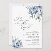 Nacht vor staubblauen Proben Einladung (Vorderseite)