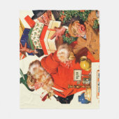 Nacht vor Weihnachten Fleecedecke (Vorderseite)