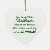 Nacht vor Weihnachten Keramik Ornament (Vorne)