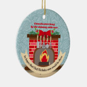 Nacht vor Weihnachten Koch Nicholas Feinschmecker Keramik Ornament (Rechts)