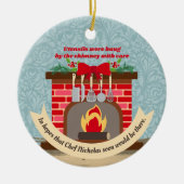 Nacht vor Weihnachten Koch Nicholas Feinschmecker Keramik Ornament (Vorne)