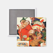 Nacht vor Weihnachten Magnet (Vorderseite/Rückseite)