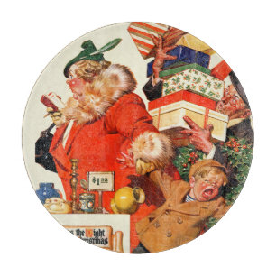 Nacht vor Weihnachten Schneidebrett