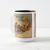 Nacht vor Weihnachten Vintag Santa Tasse (Vorderseite Links)