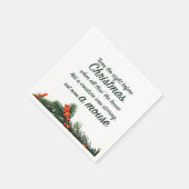 Nacht vor Weihnachts-Skript Serviette (Ecke)