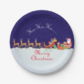 Nacht vor Weihnachts-Teller Pappteller (Vorderseite)