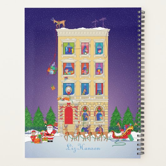 Nacht vor Weihnachtskalender und Planer (Rückseite)