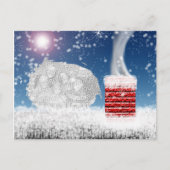 Nacht vor Weihnachtsvorlage Postkarte (Vorderseite)