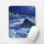 Nacht. Winter. Russland Mousepad (Mit Mouse)