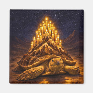 Nacht Wüsten Sulca-Schildkröte Geburtstagskuchen B Magnet