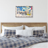 Nachtangriff | Utagawa Hiroshige | Leinwanddruck (Insitu (Schlafzimmer))