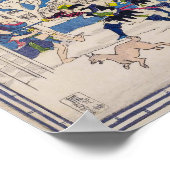 Nachtangriff | Utagawa Hiroshige | Poster (Ecke)