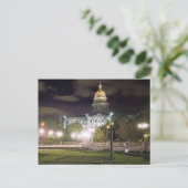 Nachtansicht des Colorado Staat Hauptstadt Postkarte (Stehend Vorderseite)