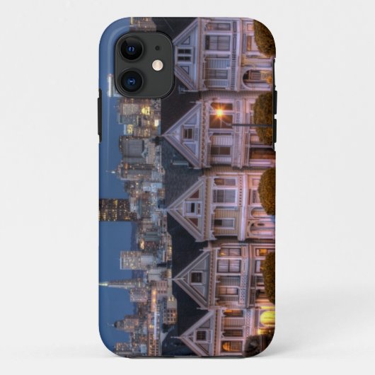 Nachtansicht "malte der Damen" Häuser Case-Mate iPhone Hülle (Rückseite)