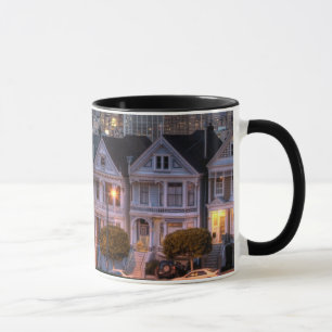 Nachtansicht "malte der Damen" Häuser Tasse