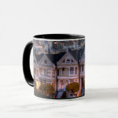 Nachtansicht "malte der Damen" Häuser Tasse (Vorderseite Links)