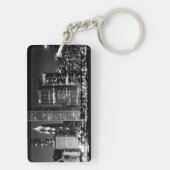 Nachtansicht von Chicagos berühmtem Stadtbild Schlüsselanhänger (Rückseite)