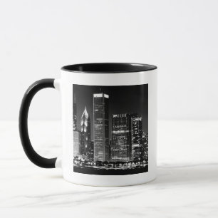 Nachtansicht von Chicagos berühmtem Stadtbild Tasse