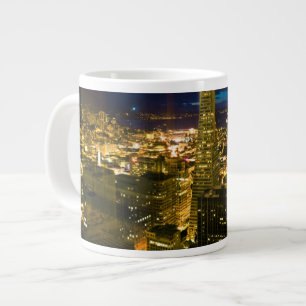 Nachtansicht von San Francisco. Jumbo-Tasse