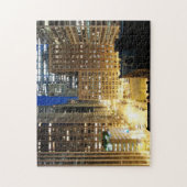 Nachtansicht von Stadtbild von Chicago Puzzle (Vertikal)
