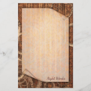 Nachtarbeiten - Steampunk Briefpapier
