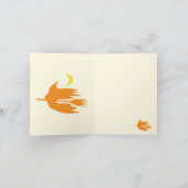 Nachtaufenthaltsreise - Halloween-Faltkarte. Feiertagskarte (Innenseite)