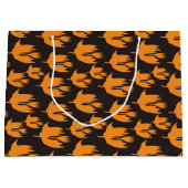 Nachtaufenthaltsreise - nahtloses Halloween-Muster Große Geschenktüte (Vorderseite)