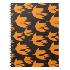 Nachtaufenthaltsreise - nahtloses Halloween-Muster Notizblock