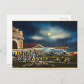 Nachtaufnahme Postkarten Blick aufs Meer (Vorne/Hinten)