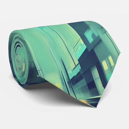 Nachtazurstraße Krawatte (Gerollt)