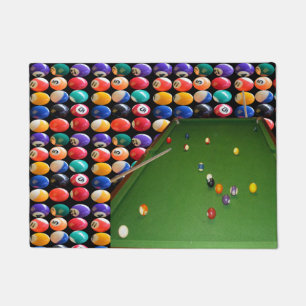 Nachtballfarbe mit Ballen und Kugeln, Fußmatte