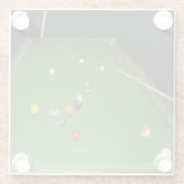 Nachtballfarbe mit Ballen und Kugeln, Glasuntersetzer (Rückseite)