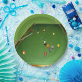 Nachtballfarbe mit Ballen und Kugeln, Pappteller (Party)