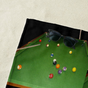 Nachtballfarbe mit Ballen und Kugeln, Strandtuch